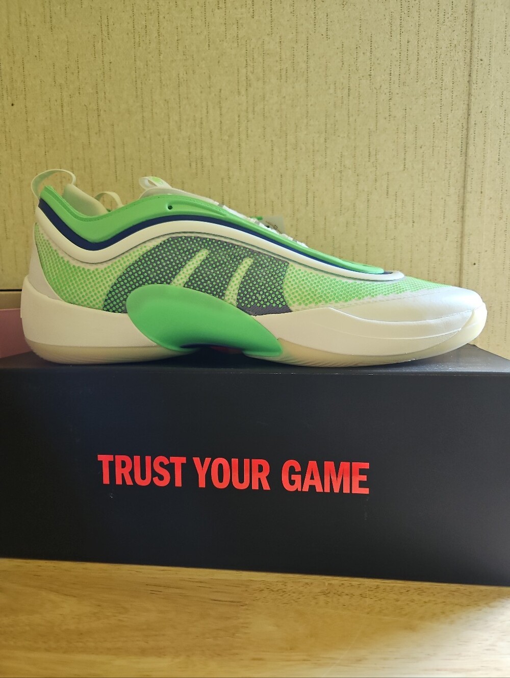 ADIDAS D.O.N ISSUE 6 Metamorphosis (WHITE/GREEN/BLUE) SNEAKERS: NIB: SIZE 20